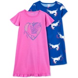 Toddler Girls Unicorn Nightgowns Pack of 2