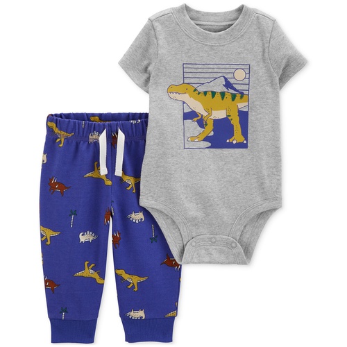 카터스 Baby Boys Dinosaur Graphic Bodysuit & Pants 2 Piece Set