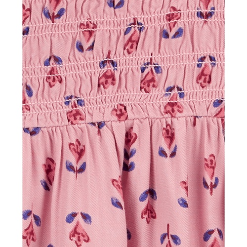 카터스 Toddler Girls Floral-Print Smocked Dress