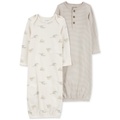 Baby 2-Pc. Cotton Sleeper Gown Set