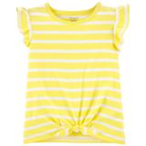 Carters Toddler Striped Tie-Front Tee
