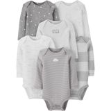 Carters Baby 6-Pack Long-Sleeve Bodysuits