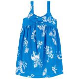 Carters Tropical Crinkle Jersey Dress