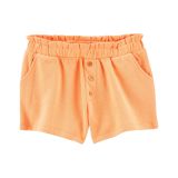Carters Button Front French Terry Short