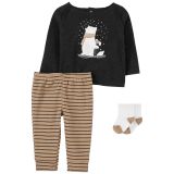 Carters 3-Piece Polar Bear Outfit Set