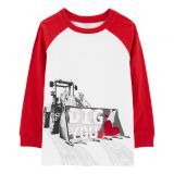 Carters Kid Construction Valentines Day Tee