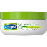 Cetaphil Rich Hydrating Cream with Hyaluronic Acid Basic, Fragrance Free, 1.7 Ounce