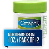 Cetaphil Moisturizing Cream for Very Dry, Sensitive Skin, Extra Strength, Fragrance Free, 1 Ounce (Pack of 12)