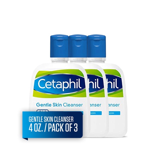  Cetaphil Gentle Skin Cleanser | 4 fl oz (Pack of 3) | Hydrating Face Wash & Body Wash | Ideal for Sensitive, Dry Skin | Non-Irritating | Wont Clog Pores | Fragrance-Free | Dermatol