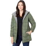 Chaser Quilted Hooded Long Puffer Zip-Up Jacket
