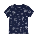 Chaser Kids Toy Story - Doodle Pattern Cloud Jersey Short Sleeve Tee (Toddleru002FLittle Kids)
