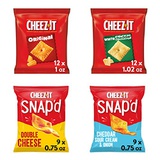 Cheez-It Baked Snack Cheese Crackers Variety Pack - 4 Flavors Single Serve School Lunch Snacks (Case contains 42 Count)