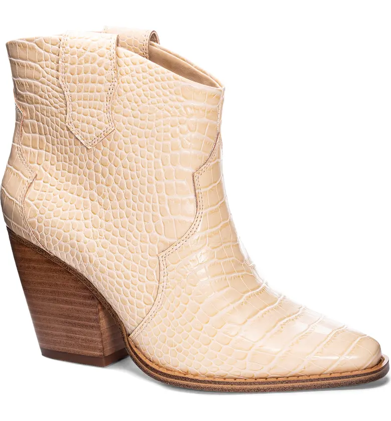 Chinese Laundry Bonnie Bootie_BEIGE FAUX LEATHER