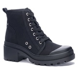 Chinese Laundry Bunny Canvas Combat Boot_BLACK