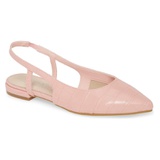 Chinese Laundry Glow Slingback Flat_PINK FAUX LEATHER