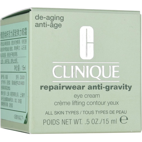  Clinique Repairwear Anti-Gravity Eye Cream for Unisex, Clean, Fragrance Free, 0.5 Oz