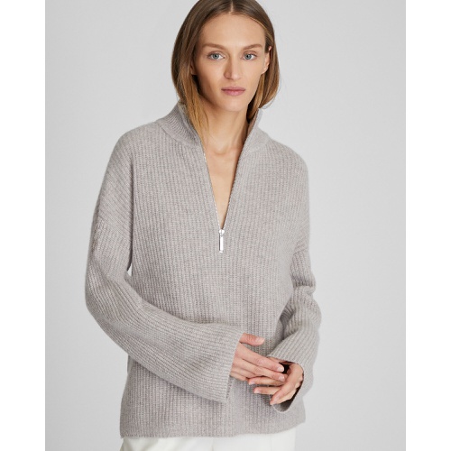 클럽모나코 Relaxed Cashmere Quarter Zip Sweater