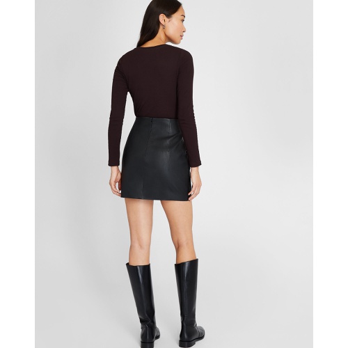 클럽모나코 Leather Mini Skirt