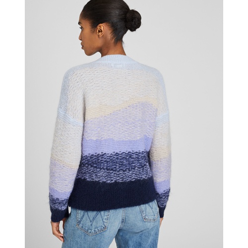 클럽모나코 Float Jacquard V-Neck Sweater