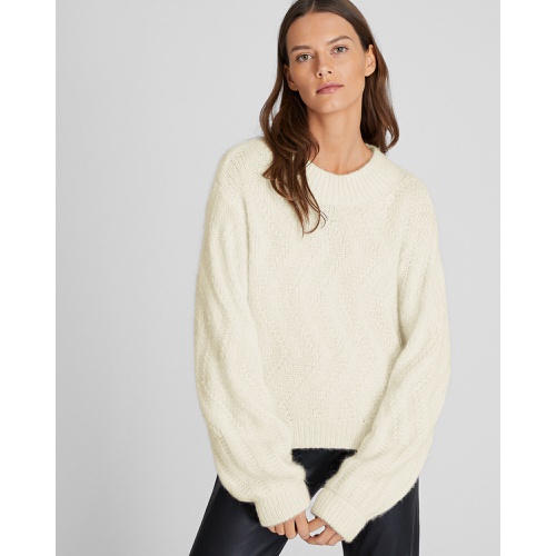 클럽모나코 Balloon Sleeve Alpaca Sweater