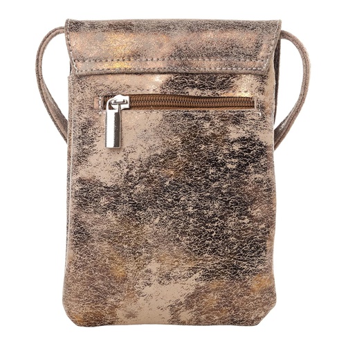  CoFi Penny Printed Leather Crossbody Phone Bag