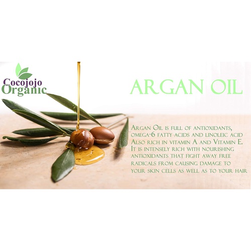  cocojojo 100% Pure Argan Oil Deodorized Refined Cold Pressed, 32 Fluid Ounce