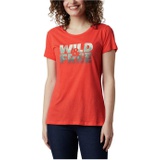 Columbia Womens Hidden Lake Crew Tee Shirt, Graphics, Cotton Blend