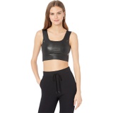 Commando Faux Leather Square Neck Crop Top