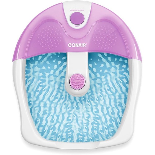  Conair Foot Pedicure Spa with Soothing Vibration Massage, Lavender/White