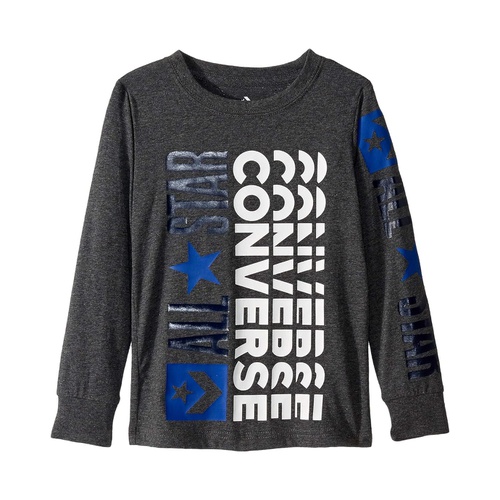 컨버스 Converse Kids Long Sleeve Logo Remix Graphic T-Shirt (Little Kids)