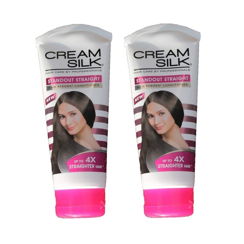  Lot of 2 Cream Silk Conditioner Standout Straight for Straighter Hair Creamsilk 180ml