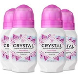 Crystal Essence All Natural Body Deodorant Roll-On 2.25 fl.oz pack of 4