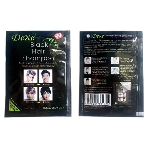  Black Hair Shampoo -Instant Black Hair Dye Shampoo Black Hair Dye Maintain Hair Color for Two Months 5 minutes for Men and Women By Cutelove 25mlx10 Packs