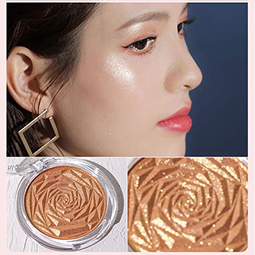  DAGEDA Highlight Powder, Glitter Palette Facial Makeup Glow Face Contour Cosmetics Shimmer Highlight Powder,05