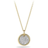 David Yurman Cable Collectibles Pave Charm with Diamonds in Gold_DIAMOND