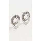 DEMARSON Moon Collection Crystal Ring Hoops