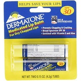 Dermatone Medicated Lip Balm SPF 30, 0.15-Ounce, 2 Count