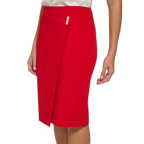 DKNY Petite Asymmetrical Pencil Skirt
