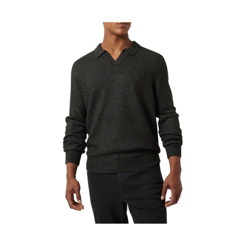 DKNY Mens V-Neck Johnny Collar Pullover Sweater
