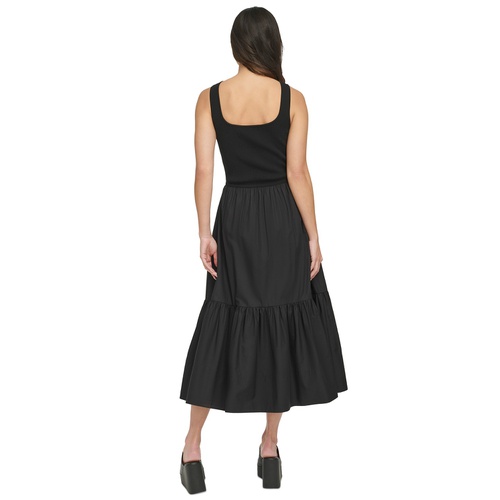 DKNY Womens Sweetheart-Neck Sleeveless A-Line Dress