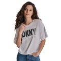 Womens Embellished Logo Short-Sleeve T-Shirt