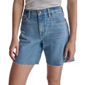 DKNY Womens Cotton Cutoff Denim Bermuda Shorts