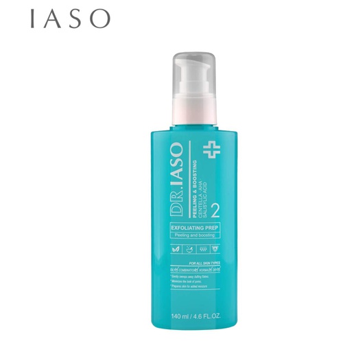  DR. IASO Exfoliating Prep140 ml- Gentle AHA & BHA Exfoliating Toner for All Skin Type.
