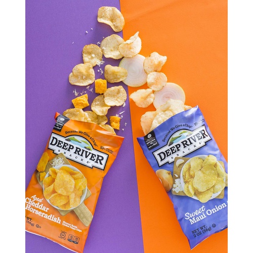  Deep River Snacks Aged Cheddar Horseradish Kettle Cooked Potato Chips