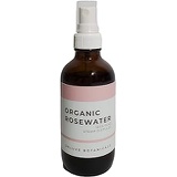 Deluxe Botanicals Organic Rosewater (4 oz) 100% Pure, Unrefined and Cold Pressed Vegan Facial Toner