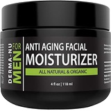 Derma-nu Miracle Skin Remedies Mens Moisturizer, Aftershave Lotion & Anti Aging Cream - Prevent Post Shave Irritation + Age Defense - All Natural - Derma-nu For Men - 4oz