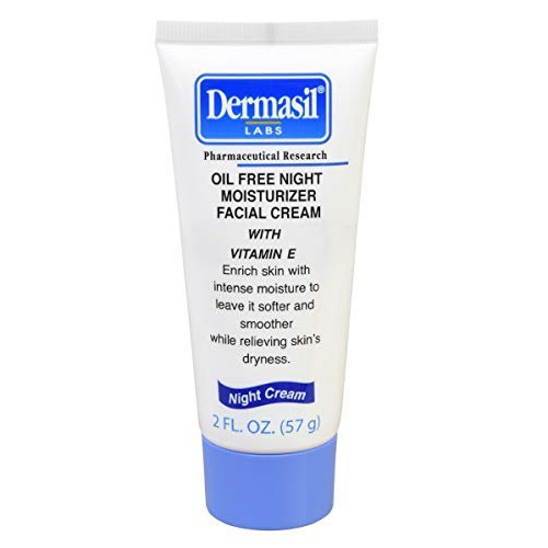  Dermasil Labs, Day Oil Free Facial Cream and Night Oil Free Facial Cream, Hypo-allergenic, Vitamin E, 2-oz. Tubes