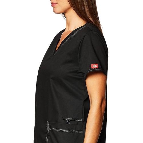 디키즈 Dickies Gen Flex Women Scrubs Top V-Neck DK800