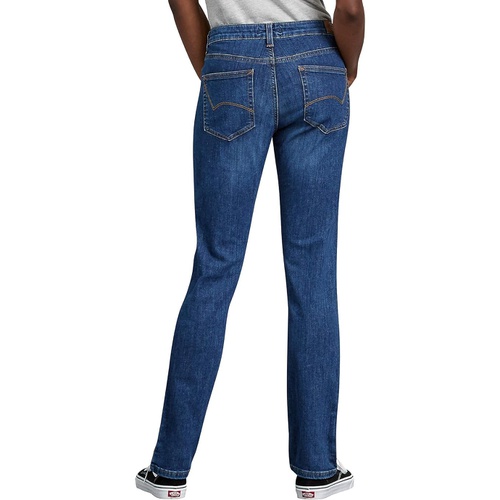 디키즈 Dickies Womens Perfect Shape Denim Jean-Straight Stretch