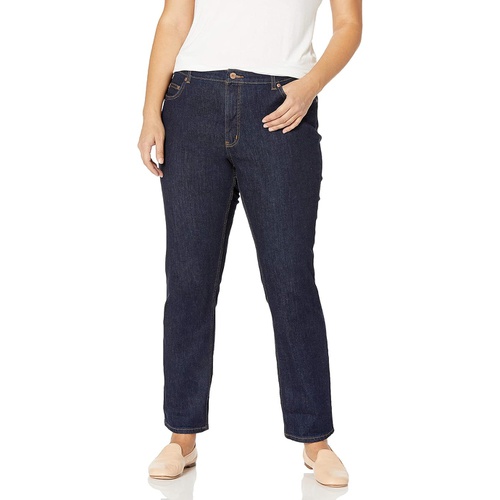디키즈 Dickies Size Womens Plus Perfect Shape Straight Stretch Denim Jeans